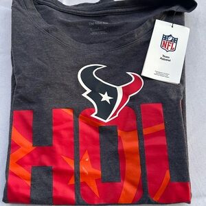 Nike NFL Houston Texans Womens T-Shirt Charcoal Grey HOU Graphic S